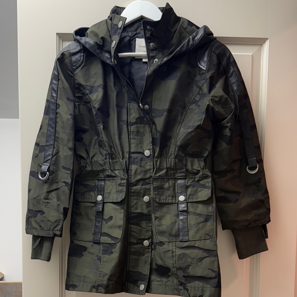 Habitual Kids Camouflage Raincoat with Hood